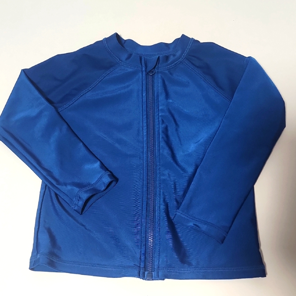 Wonder Nation Kids Royal Blue Swim Rashguard